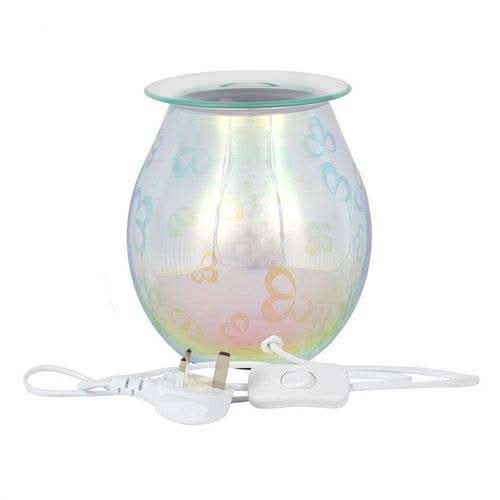 3D Flower Petal Light Up Electric Oil Burner with power cord.