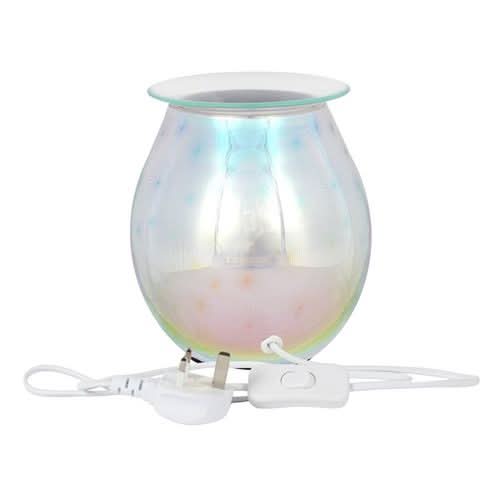 3D starburst light up electric oil burner with power cord.