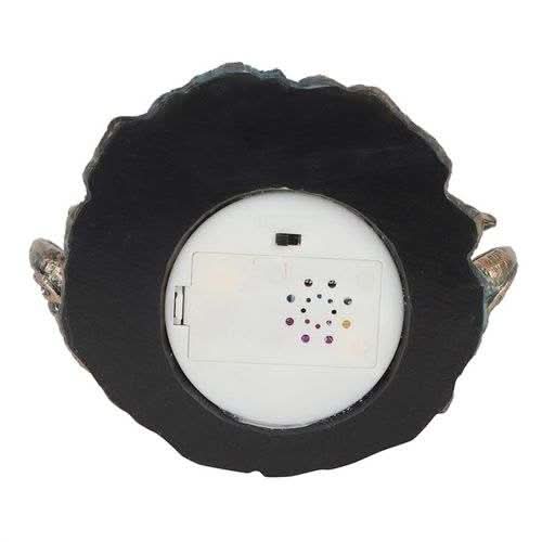 Gold Baphomet LED backflow incense burner base with battery compartment.