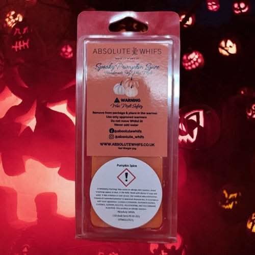 Spooky Spiced Pumpkin Clamshell Wax Melt - Absolute Whifs