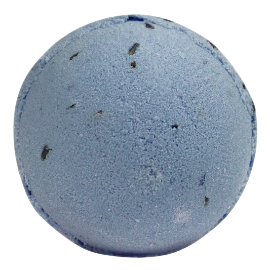Lavender & Seeds Bath Bomb with French lavender oil and seeds for relaxing, silky skin soak
