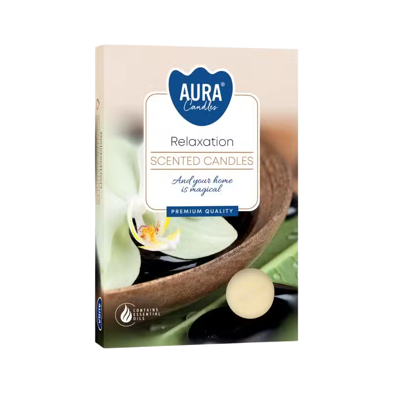 Relaxation Scented Tealights with premium fragrance and long-lasting burn