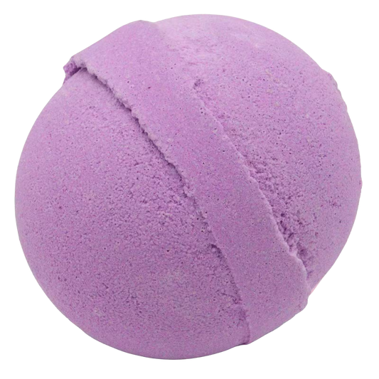 180g purple Blackberry Bath Bomb with rich fragrance and vegan ingredients for relaxing baths