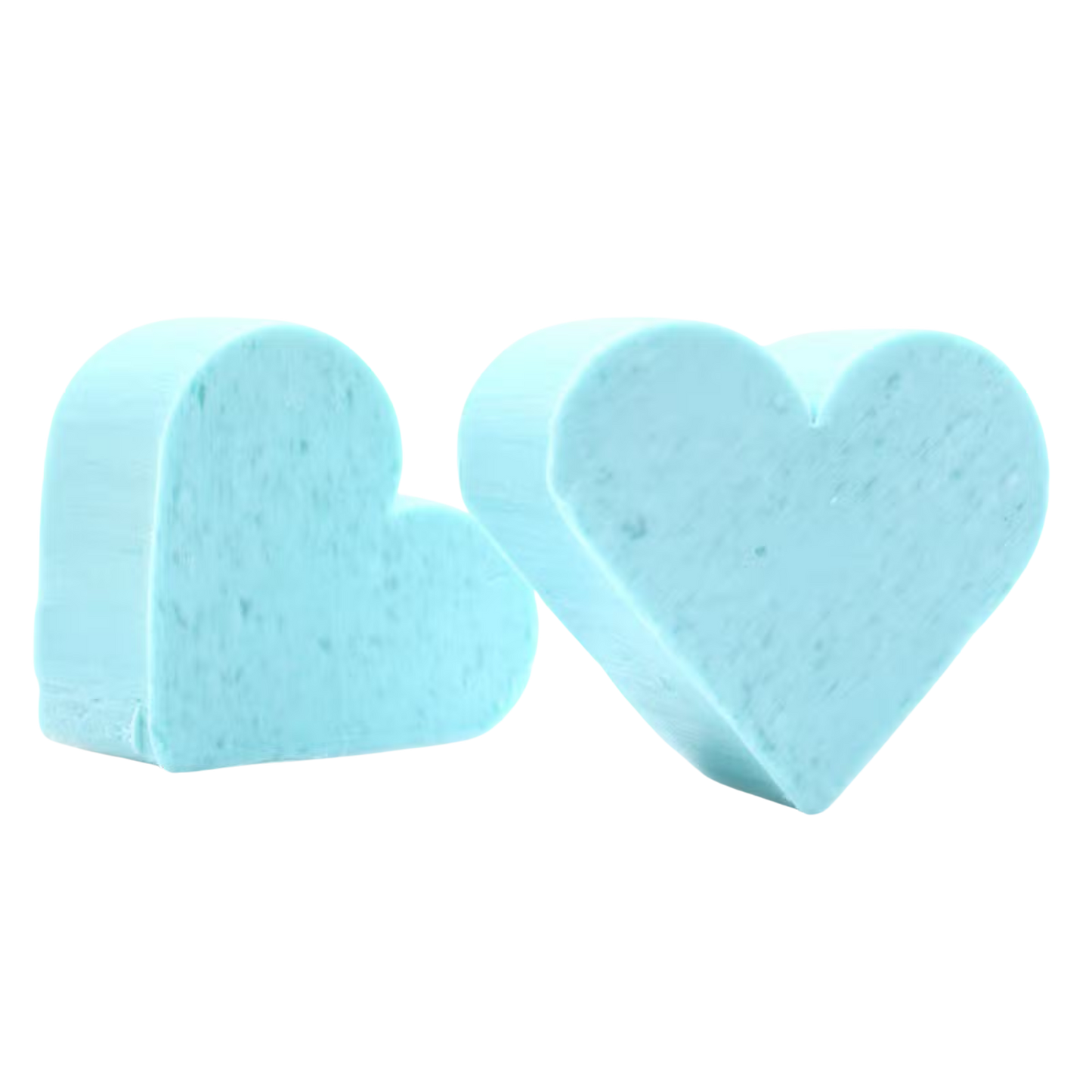 Blue heart guest soaps with lotus flower scent, small decorative bathroom soaps, SLS and paraben free