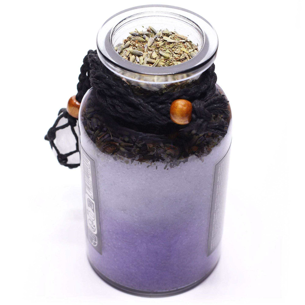 Ancient witch bath spell cleansing potion with rock crystal amulet