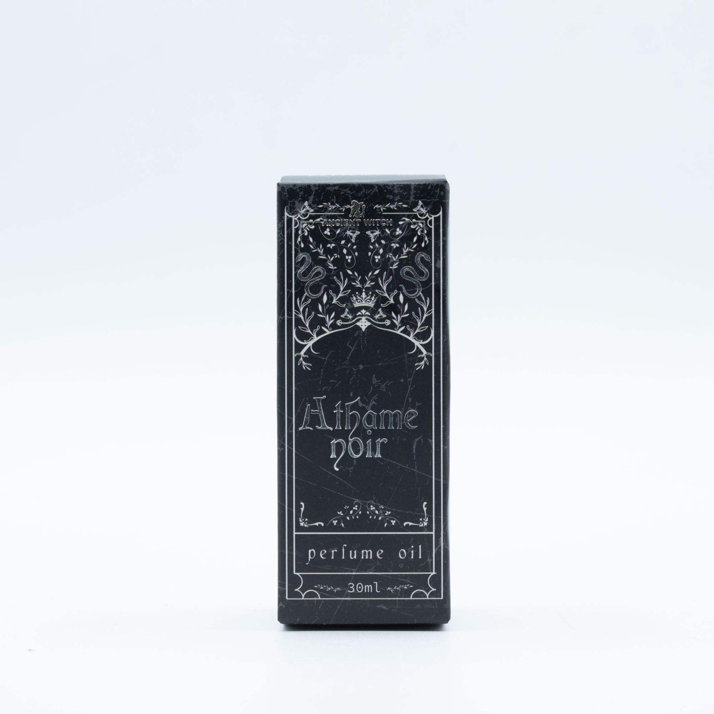 Ancient Witch Perfume Oil - Atheme Noir bottle with a minimalist black design and elegant labeling