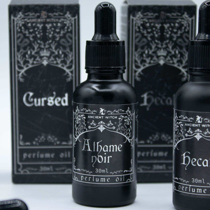 Ancient Witch Perfume Oil - Atheme Noir bottle with dark, elegant design and minimalist packaging
