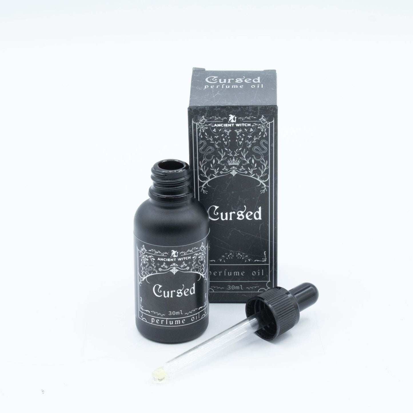 Ancient Witch Perfume Oil - Cursed bottle with dark, earthy tones