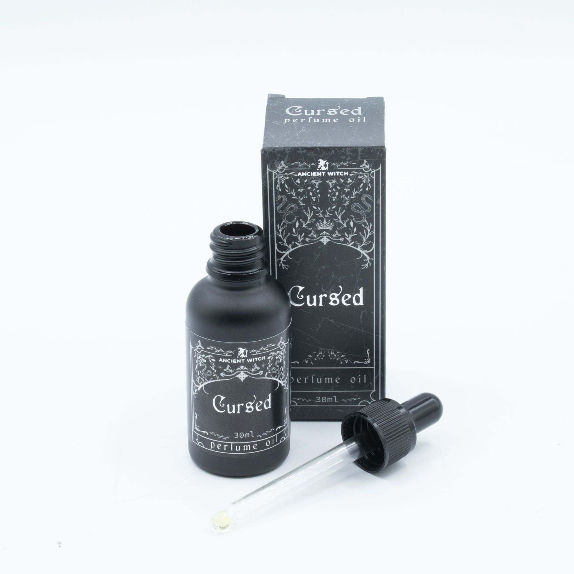 Ancient Witch Perfume Oil - Cursed bottle with dark, earthy tones