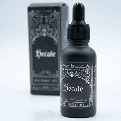 Bottle of Ancient Witch Perfume Oil - Hecate with floral woody fragrance