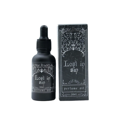 Ancient Witch Perfume Oil - Lost in Sin bottle with musky fragrance