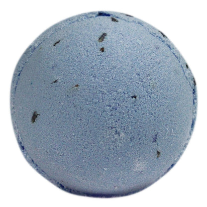 Lavender & Seeds Bath Bomb with French lavender essential oil, lavender seeds, and shea butter for a soothing bath.