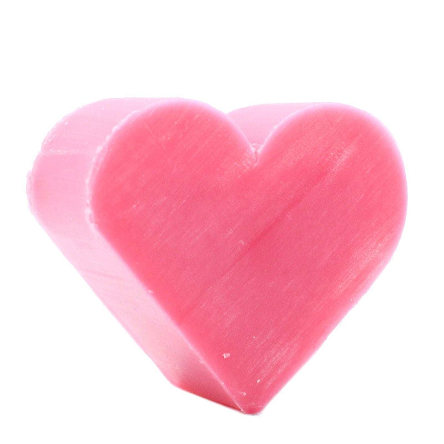 Pink heart soaps wild rose scent SLS and paraben free small size