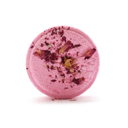 Pink Zen Shower Steamer with rose petals infused with natural essential oils for wellness therapy