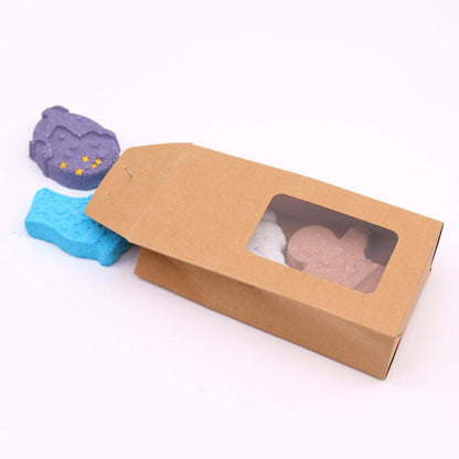 Christmas Fun Bath Bomb Gift Pack with colorful festive bath bombs in eco-friendly packaging