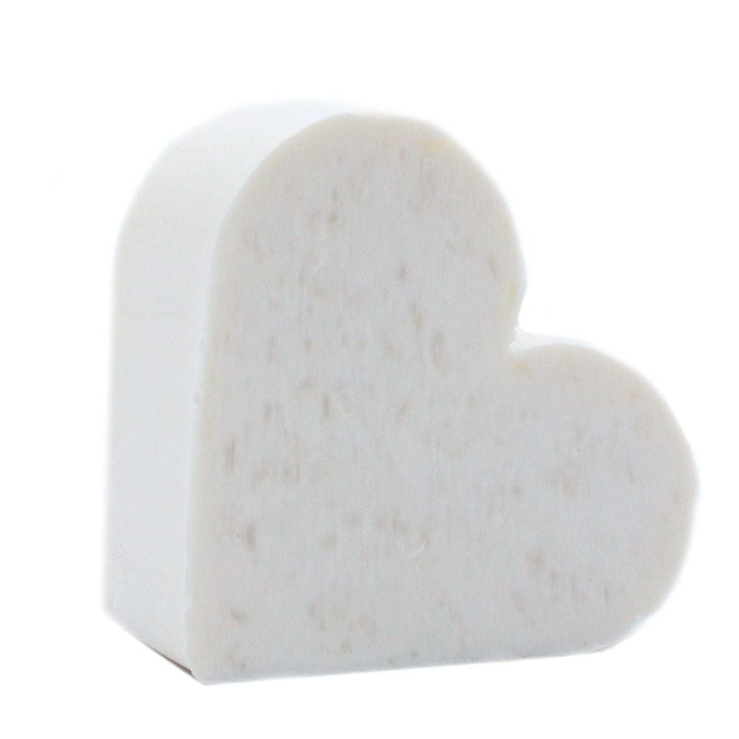 Heart shaped coconut guest soap free from SLS and parabens