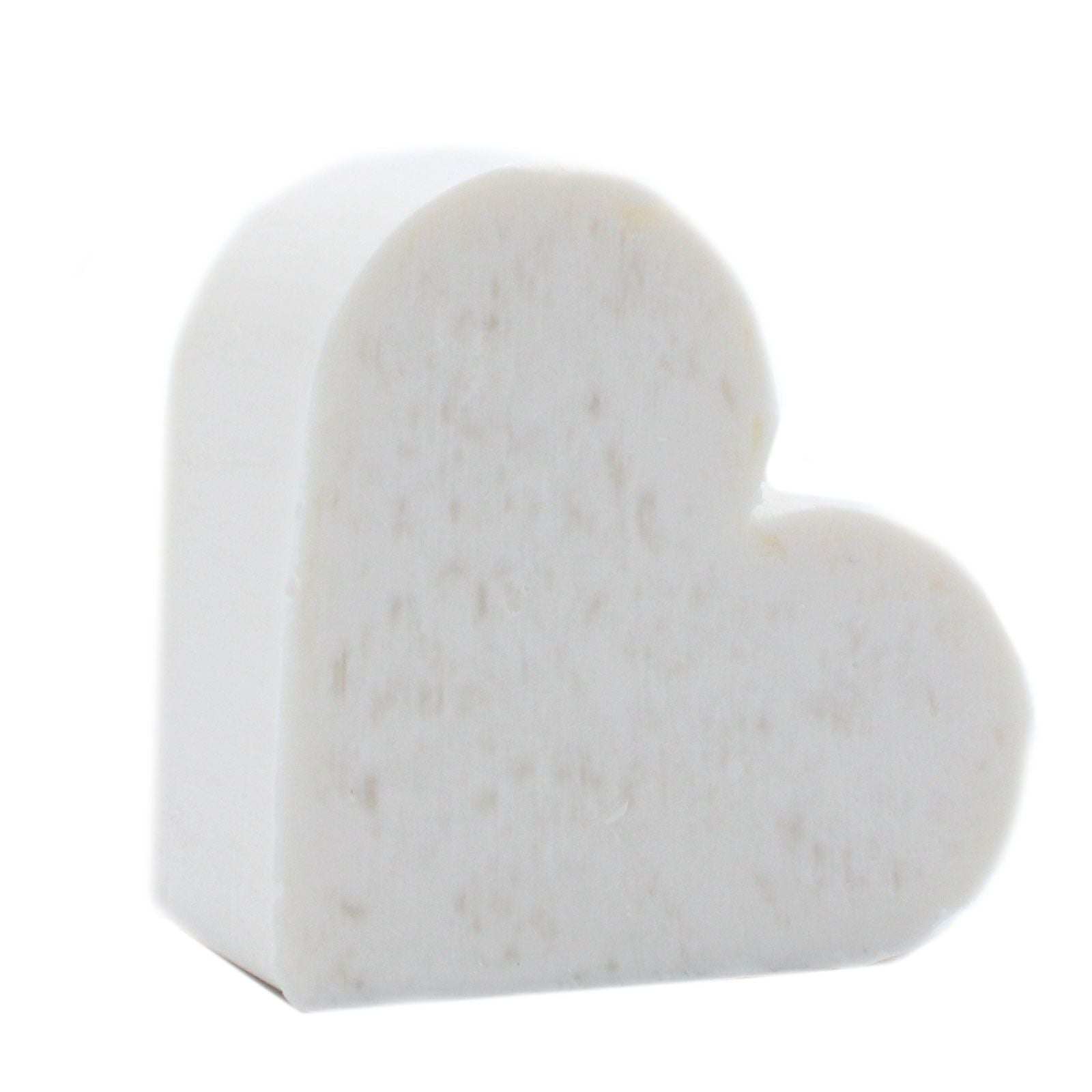 Heart shaped coconut guest soap free from SLS and parabens