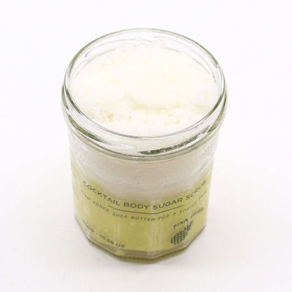 Fragranced Sugar Body Scrub Pinacolada 300g jar with creamy texture