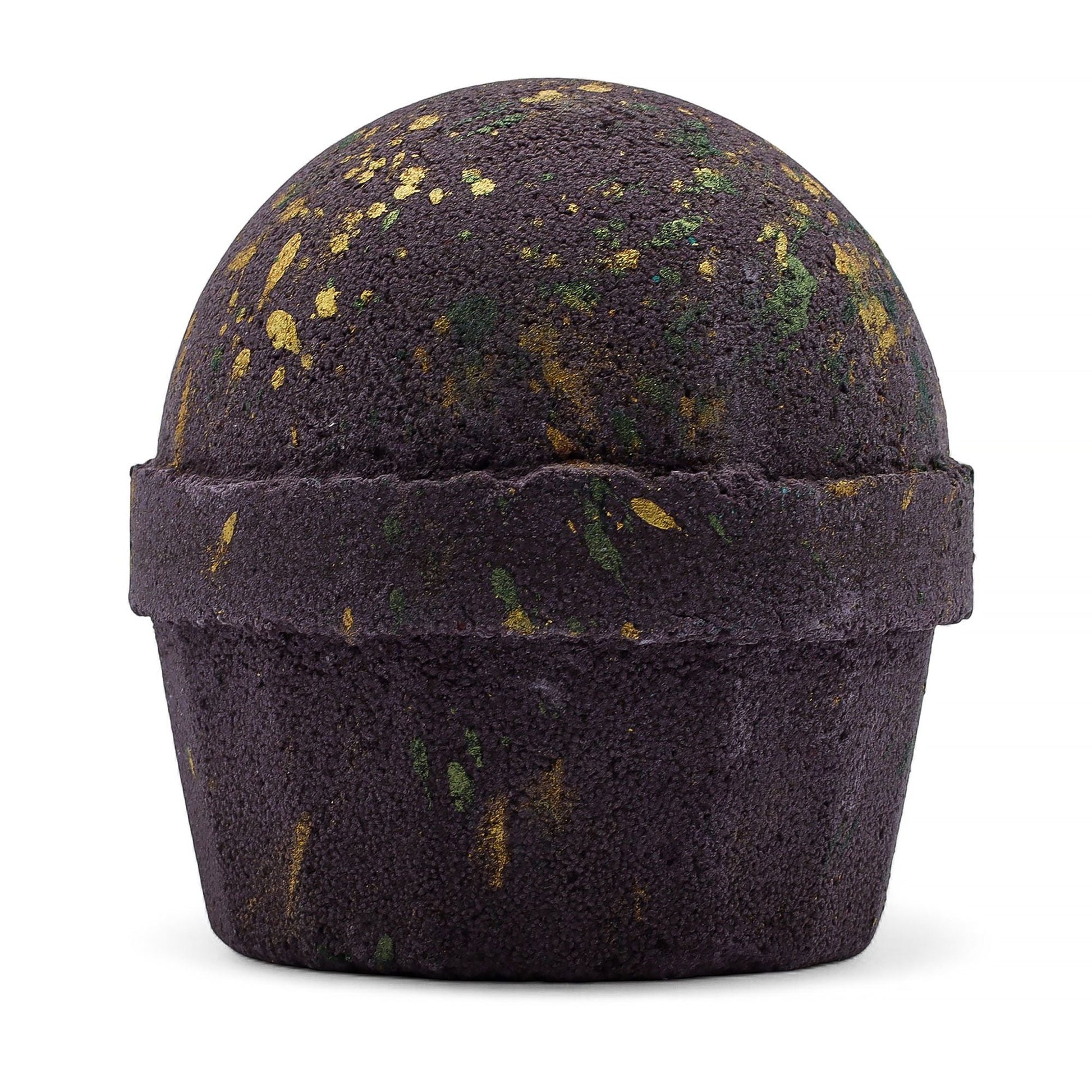 Dubai Bath Bomb Emerald Oudh Truffle with rich chocolate and oriental oud fragrance, handmade for a luxurious bathing experience