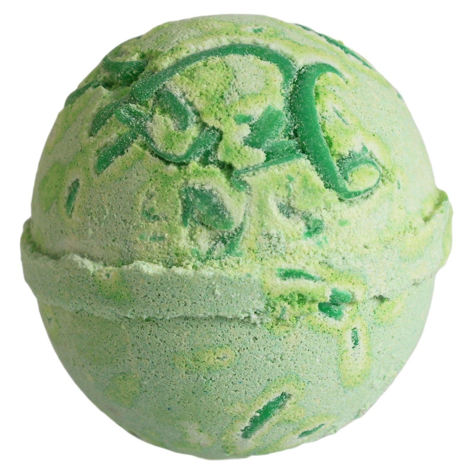Tropical Paradise Coco Bath Bomb with kiwi fruit scent and coconut butter for smooth skin.