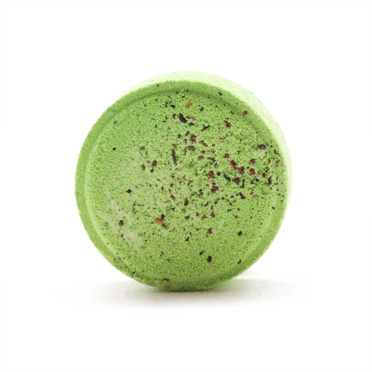Zen Shower Steamers green round tablet with natural herbs aroma for invigorating therapeutic shower experience