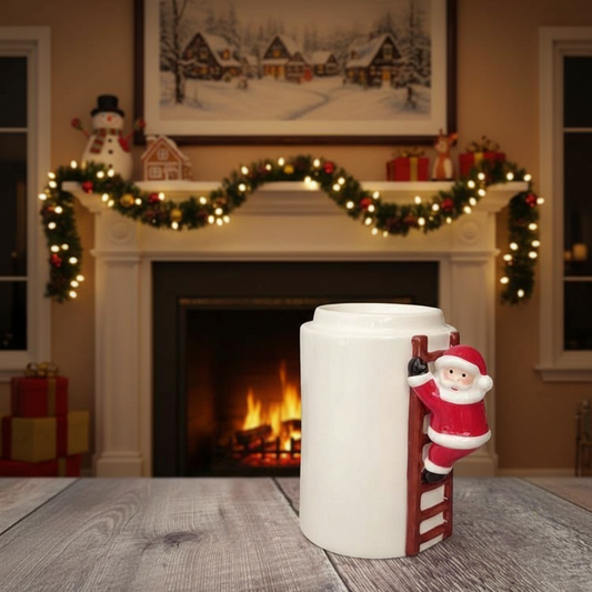 Christmas snap melt gift sets with festive soy wax bars and santa wax burner