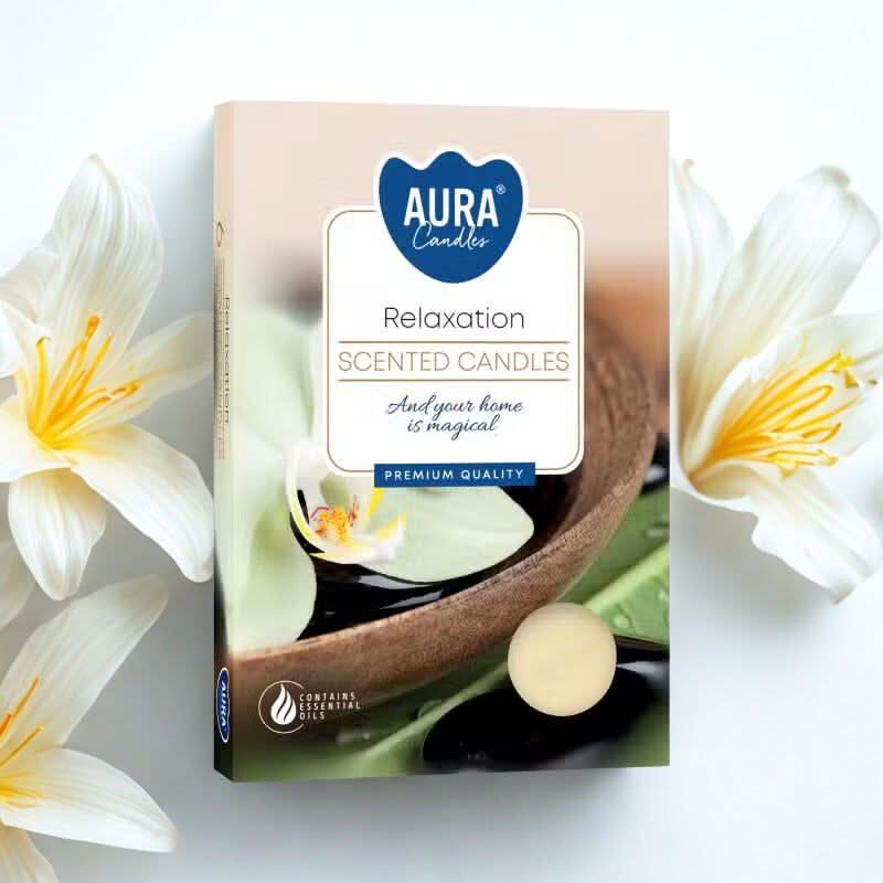 Relaxation Scented Tealights with soothing fragrance and long-lasting burn time