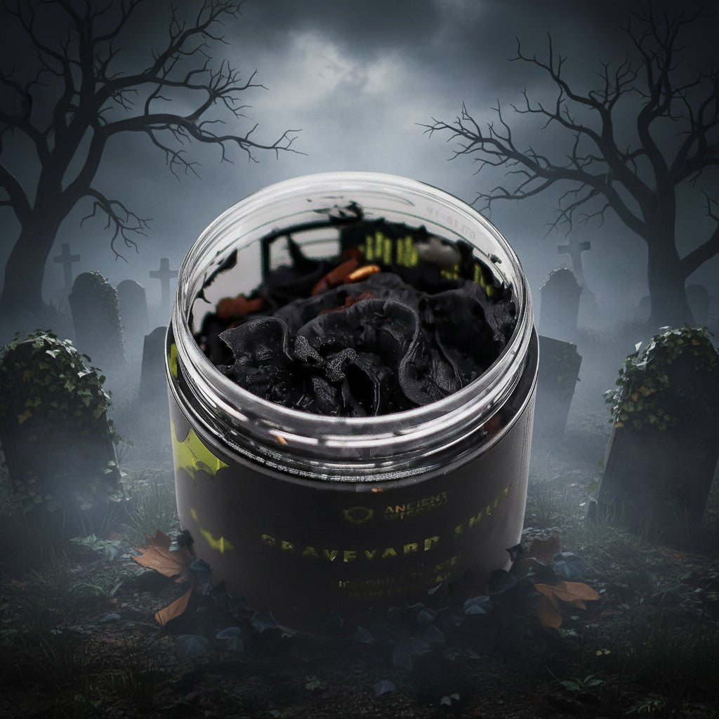 Graveyard Shift Whipped Soap 120g vegan creamy cleanser with smoky scent