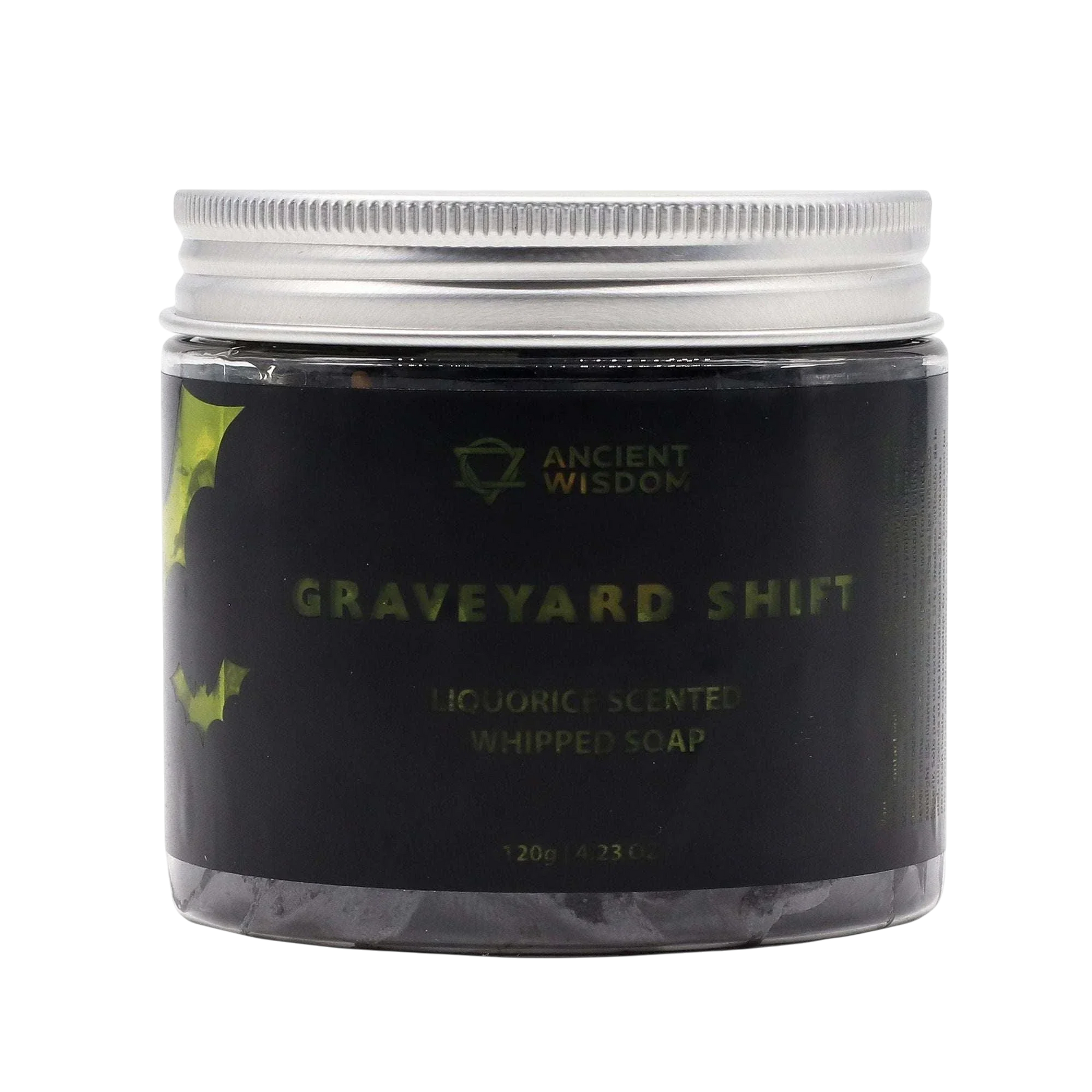 Graveyard Shift Whipped Soap 120g vegan cleanser with creamy texture