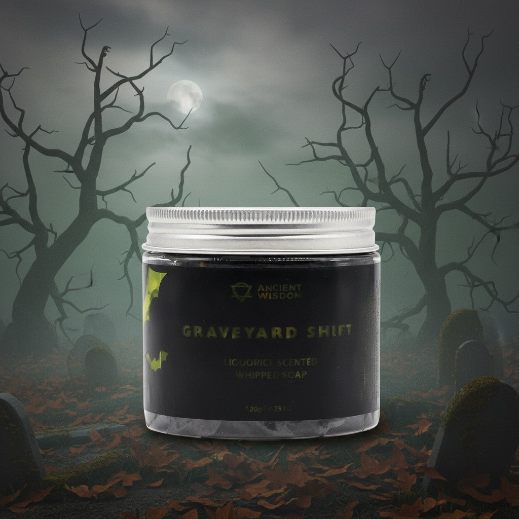 Graveyard Shift Whipped Soap 120g vegan and paraben-free cleanser