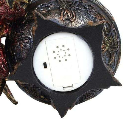Large Dragon Bowl Backflow Incense Burner with intricate dragon design and decorative details.