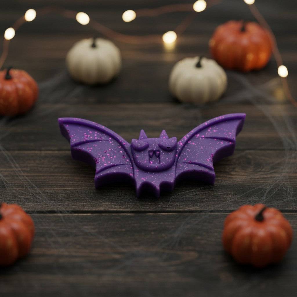 Large Halloween cinnamon orange scented wax melts with spooky shapes