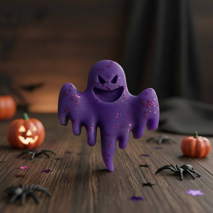 large halloween themed cinnamon orange scented wax melts with spooky shapes