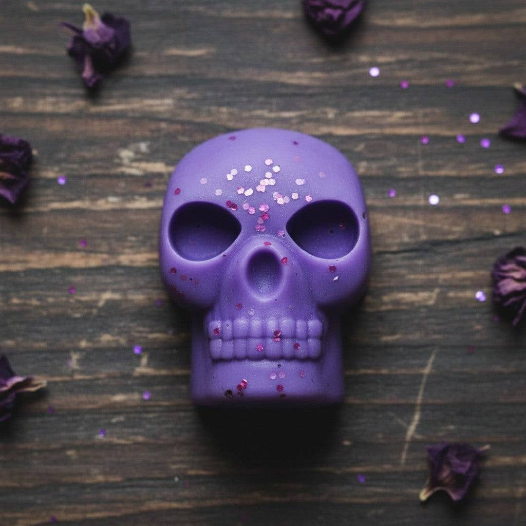 Large Halloween themed cinnamon orange scented wax melts in spooky shapes
