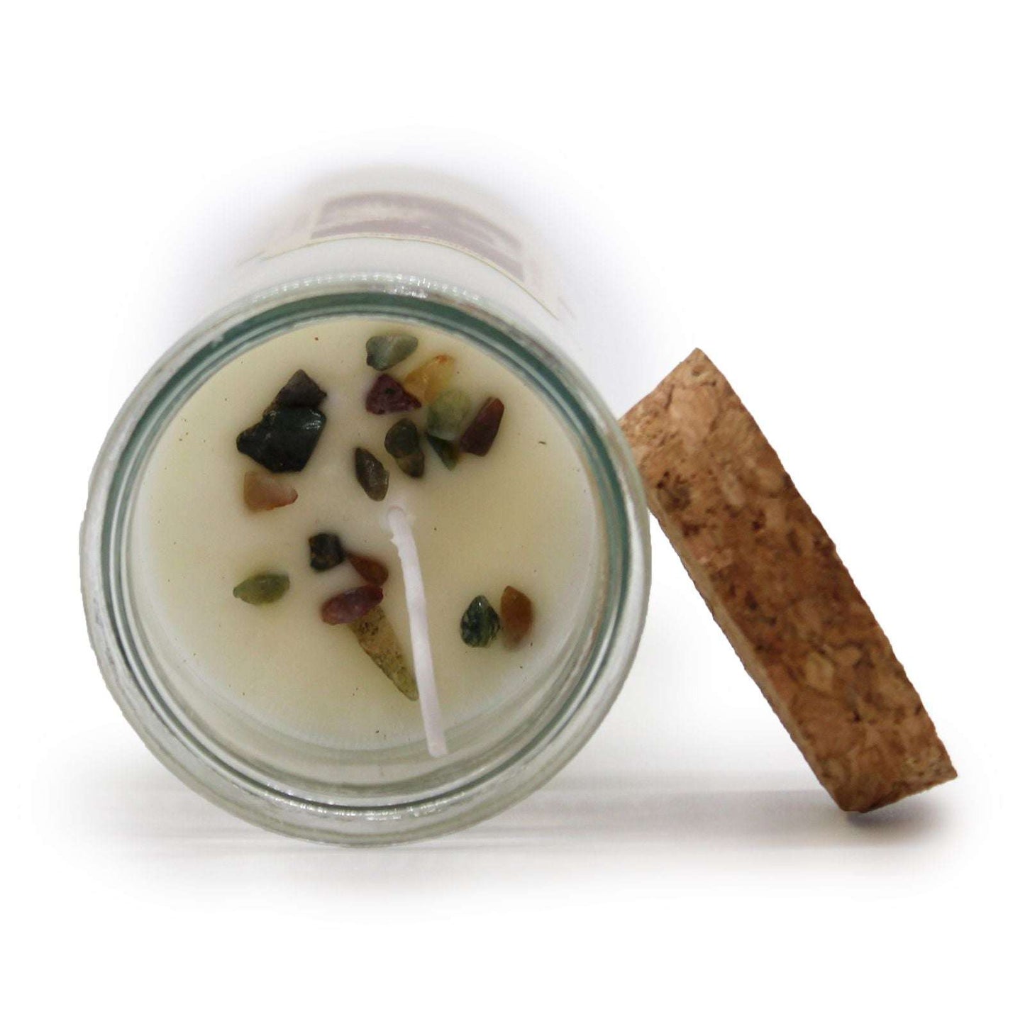 Magic Spell Candle Friendship with moss agate and velvet moon fragrance