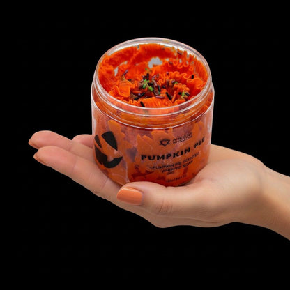 Pumpkin Pie Whipped Soap 120g jar with creamy autumn spice scent and vegan formula