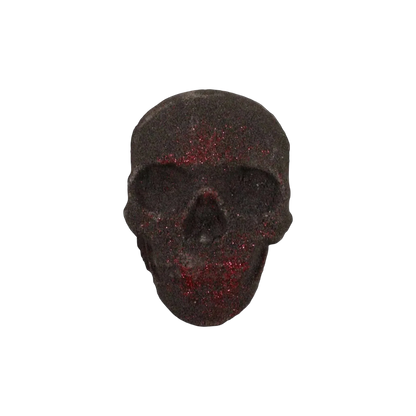 Skull Halloween Bath Bomb with dark swirling colors