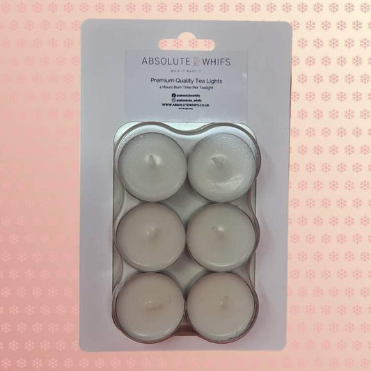 Unscented Tea Lights - 6 Pack - Absolute Whifs