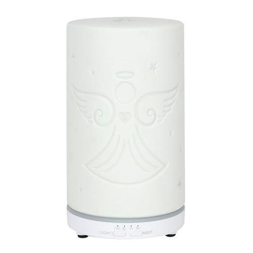 White ceramic guardian angel electric aroma diffuser.